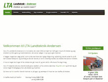 Tablet Screenshot of landteknik-andersen.dk